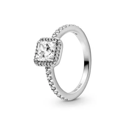 Produktbild von Pandora 198863C01 Ring Damen Quadratischer Funkelnder Strahlenkranz Silber Gr. 54