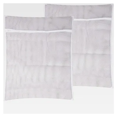 Produktbild von Wäschenetz XXL (2er Set / 50x70cm) - Kochfester Wäschesack - Wäschebeutel für Blusen, BH, Unterwäsche, Socken oder Feinwäsche - Füllmenge bis 3kg