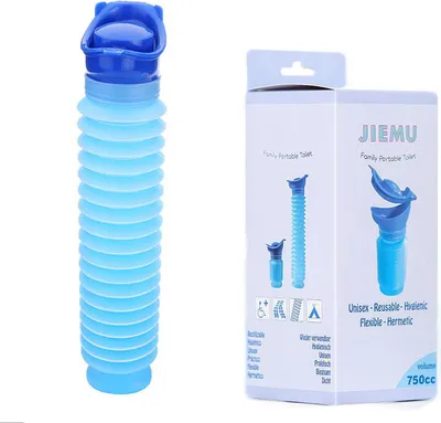 Obrázek produktu pro 750ml Přenosný pisoár Cartoon opakovaně použitelný pro venkovní Camping Travel Blue