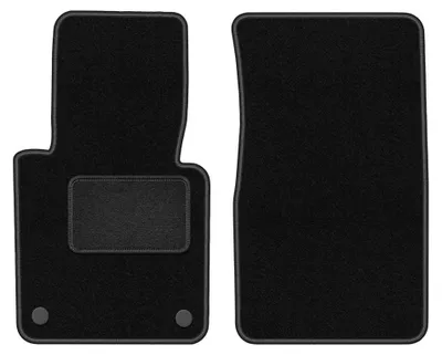 Productafbeelding van Velours voormatten voor Mercedes G-Klasse W461 1978-2008 – 2-delig, zwart, op maat – Wielganizator LUX