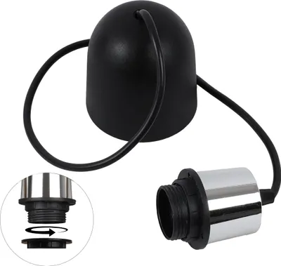 Produktbild von Egg Line 60 Schwarz Cup 50 Chrom