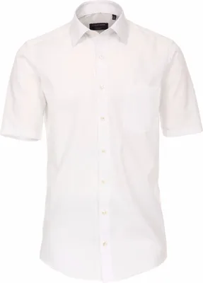 Produktbild von CASAMODA Herren Businesshemd Kurzarm Kent Modern-Fit Weiß 45