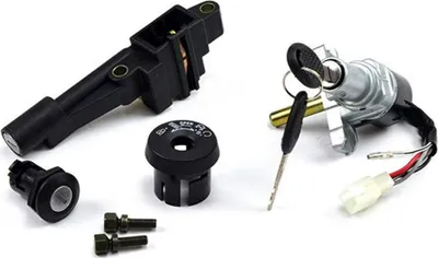 Imagen del producto de Kit de bloqueo antirrobo para volante, asiento y maletero, compatible con Malaguti