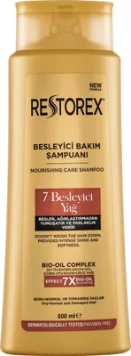 Produktbild von Restorex nährendes Pflegeshampoo mit 7 Ölen nährt & stärkt, glanz & seidig