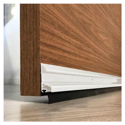Imagen del producto de Burlete de aluminio, 1 metro, blanco, para puertas