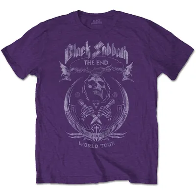 Produktbild von Black Sabbath The End Mushroom Cloud Purple XL T-Shirt