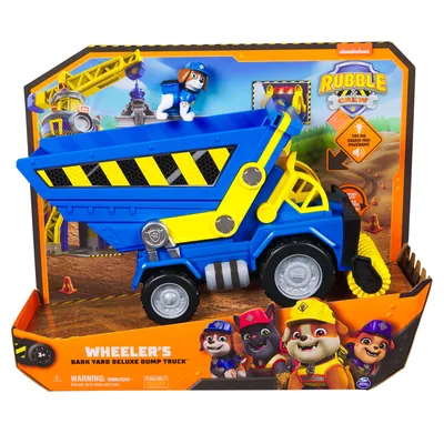 Zdjęcie produktu dla Rubble & Crew Bark Yard Deluxe Dump Truck, Wywrotka, 3 lat(a), Plastik, Czarny, Niebieski, Żółty