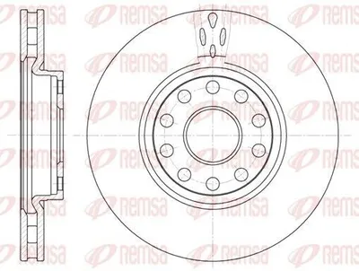 Produktbild von 2x REMSA Bremsscheibe 6479.10 vorne für ALFA ROMEO 166 (936) 281mm 47 5mm 6 48kg