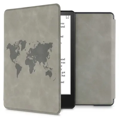 Produktbild von kwmobile Klapphülle kompatibel mit Amazon Kindle Paperwhite 11. Generation 2021 Hülle - Flipcase für Kindle Paperwhite Hülle aus Kunstleder - Travel