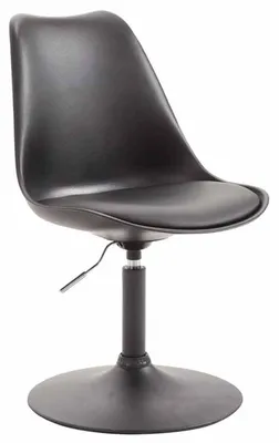 Produktbild von CLP Esszimmerstuhl Maverick Kunststoff drehbar mit Höhenverstellung schwarz Gestell Farbe schwarz