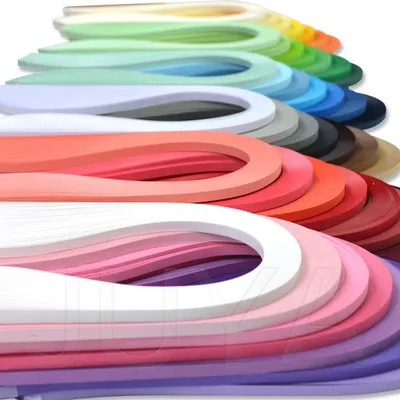 Productafbeelding van Quilling: Papierstrookjes in 42 kleuren, 100 stuks per verpakking