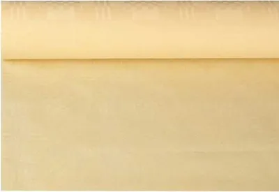 Produktbild von Papstar Papiertischtuch mit Damastprägung 6 m x 1,2 m creme 86030