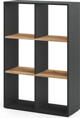 Image de Meuble de rangement cube Vicco Karree Anthracite/chêne doré 72x107.8cm, Model 56299