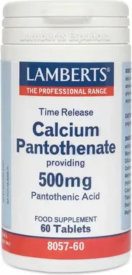 Produktbild von Lamberts Pantotenato Calcio 500mg 60 Tabs