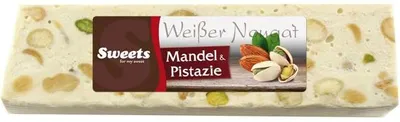 Produktbild von Odenwälder Weißer Nougat Mandel & Pistazie 150g