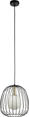 Zdjęcie produktu dla Lampa wisząca BELL czarno-biała-złota 1xG9x12W metal wym:125x24x24cm IP20 Sigma Lighting