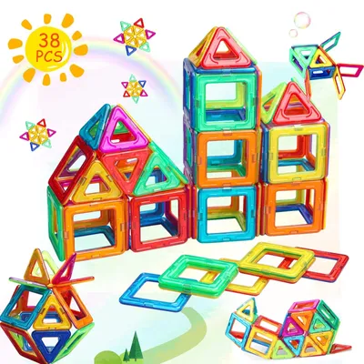 Produktbild von Set aus magnetischen Bausteinen für Kinder von 3 bis 8 Jahren