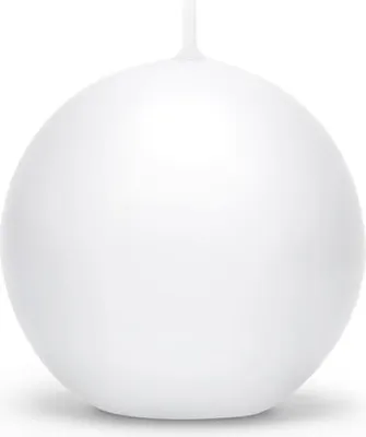 Immagine prodotto di Candela a sfera, bianca, diametro 6 cm, 1 pz.