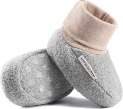 Produktbild von Hofbrucker Baby Wollwalk Schuhe Elias, Größe:18/19, Design:Grau Melange