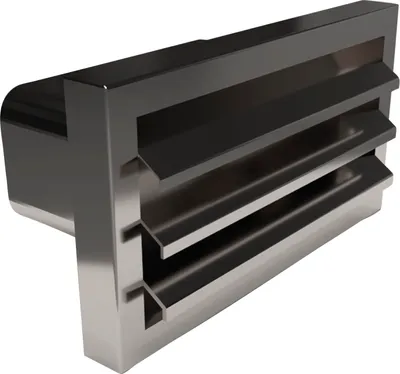 Produktbild von Optimairo N31059 Außengitter, Lüftungsgitter Belüftungsgitter Abluftgitter 175x80mm - geräuscharme Luftführung, Edelstahl