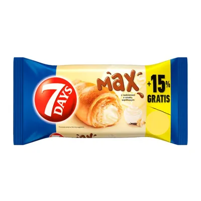 Produktbild von 7 Days Rogal Max o smaku waniliowym 110 g
