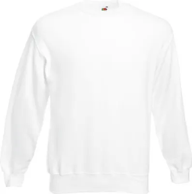 Produktbild von Fruit of the Loom - Classic Set-in Sweat - White - L