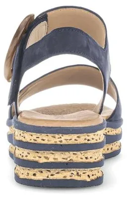 Produktbild von Gabor Damen Sandalen 44.550.16 Soft Nubuk  Blau Gr.39