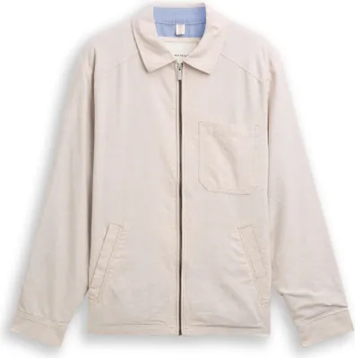 Produktbild von Tom Tailor 1049645_XL, Männlich, Erwachsener, Regular fit, Reißverschluss, Leinen, Beige