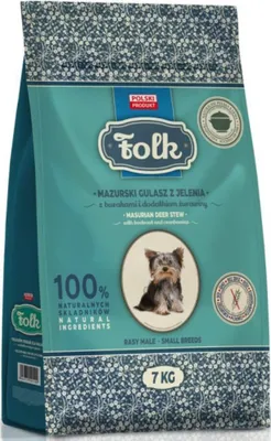 Productafbeelding van Droogvoer voor honden: FOLK, Masurische hertenstoofpot, rode bieten, veenbessen, 7 kg