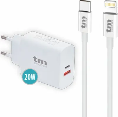 Image de Chargeur mural TM Electron 20 W Lightning/USB-C (1 pièce)