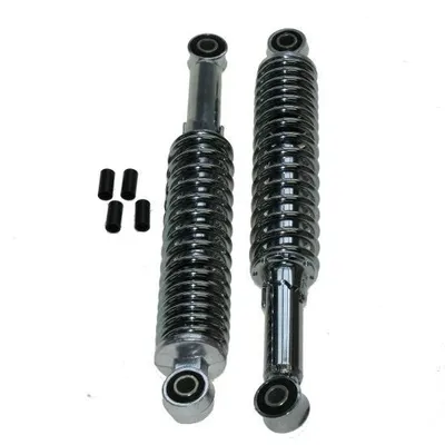 Image de Amortisseur jambe de suspension set 310mm chrome universel cyclomoteur Mokick