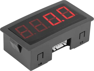 Image de tachymètre à 4 LEDs digitales Mesureur de vitesse RPM Capteur de proximité Hall NPN(Rouge)