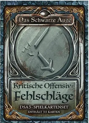 Produktbild von Ulisses Spiele DSA5 Spielkartenset Kritische Offensiv-Fehlschläge, Brettspiel, Rollenspiele