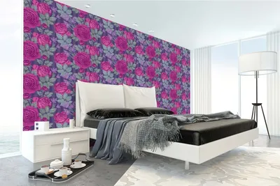 Produktbild von Vlies Fototapete VINTAGE-VEKTORBLUMEN 375 x 250 cm (inkl. Kleister) - Vlies Tapete, Wandtapete, Wandbilder - Tapete für Wohnzimmer Schlafzimmer, Büro, Küche - Montagefertig
