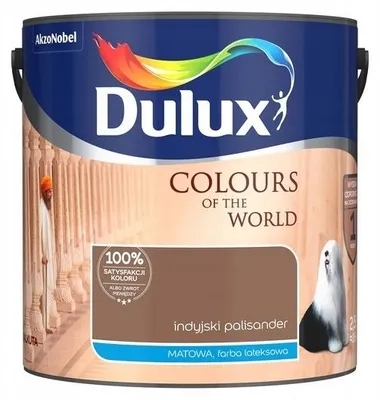 Produktbild von Latex-Wandfarbe Innen matt Indischer Palisander 2,5 L, hohe Deckkraft, waschfest