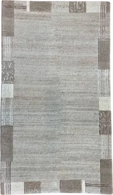 Produktbild von Teppich INDO NEPAL | Handgeknüpft | Farbe: Beige meliert; Größe: 90x160 cm | strapazierfähig und leicht zu reinigen | Wohnzimmer | Schlafzimmer