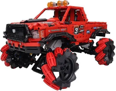 Produktbild von Happy Build YC-23035 Pickup Truck Road King ferngesteuert Klemmbausteine 1640pcs Spielzeug Bausatz NEU