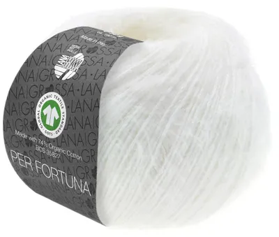 Produktbild von Lana Grossa - Per Fortuna GOTS 0009 weiß