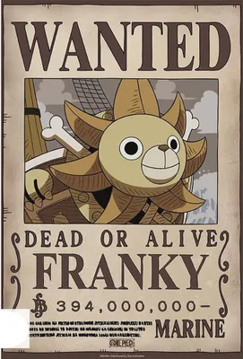 Image de Gb Eye One Piece Wanted Franky Plakat Golden Golden One Size