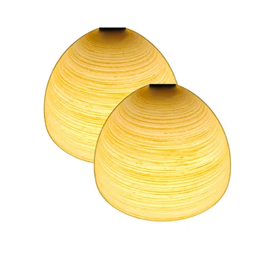 Produktbild von 2 Stück Lampenschirme 70er Jahre E14 Mediterran Ersatzglas Lampe Glaslampenschirm Lamp Shade Lampenschirme 17 cm Durchmesser Glas Ersatz