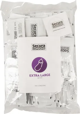 Zdjęcie produktu dla Secura Extra Large 100 szt. - prezerwatywy powiększone, silikonowa powłoka