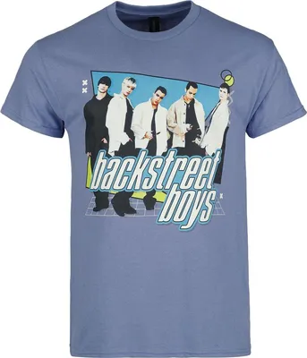 Produktbild von Backstreet Boys T-Shirt Herren 90's Pop Grid lila M