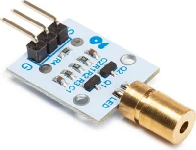 Produktbild von Whadda Rotes Lasermodul 650 nm, 5V Laserdiode Modul für Arduino, kompakte Laser Einheit, schmaler