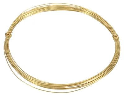 Messingdraht 50 m, biegsam, für Schmuck & Basteln, rund