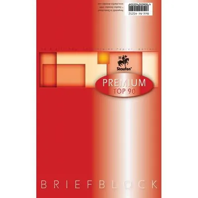 Produktbild von Briefblock Premium A5 50 Blatt kariert 90g/qm weiß