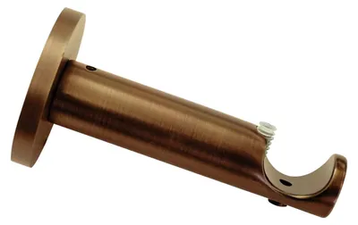 Zdjęcie produktu dla Wspornik Gardinia otwarty do Ø 25 mm brąz 8 cm