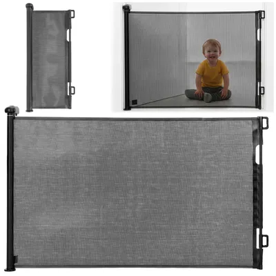 Productafbeelding van Traphekje - Traphek - Veiligheidsrek - Rolgreep - 162 Cm - Zwart - PVC - Aluminium
