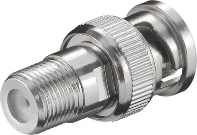 Immagine prodotto di goobay F Adapter F Buchse auf BNC Stecker Zink Adapter (Bulk)