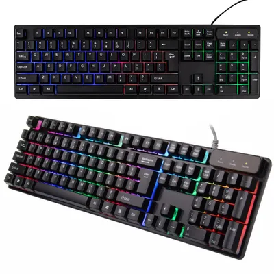 Produktbild von Gaming KEYBOARD TASTATUR PC GAMING BELEUCHTET BACKLIT LED RGB USB