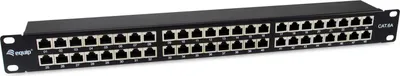Produktbild von Equip Patchpanel 48x RJ45 Cat6A 19" FTP 1HE Premium schwarz